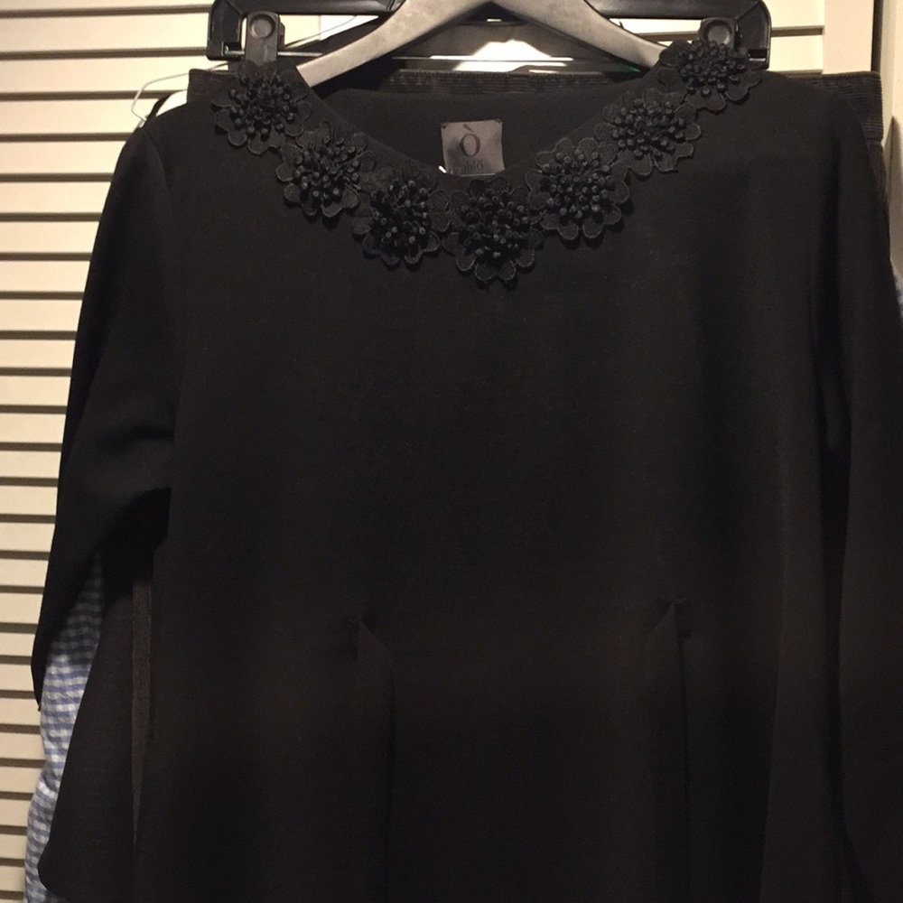 Long sleeve black dress